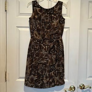 Jones New York Geometric Print sleeveless Dress Sz 8